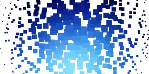 Light BLUE vector background with rectangles. Modern design with rectangles in abstract style. Template for cellphones.