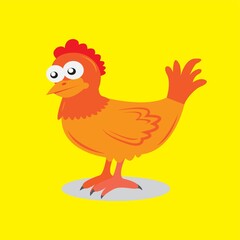 hen cartoon