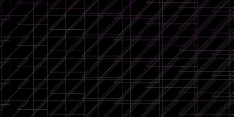 Dark Purple vector background with lines. Repeated lines on abstract background with gradient. Pattern for booklets, leaflets.
