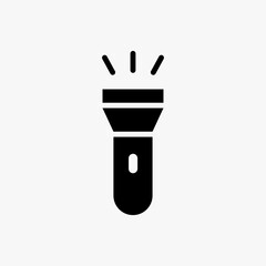 flashlight icon - obrazy, fototapety, plakaty