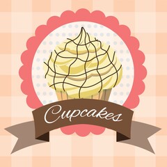 fancy cupcake label