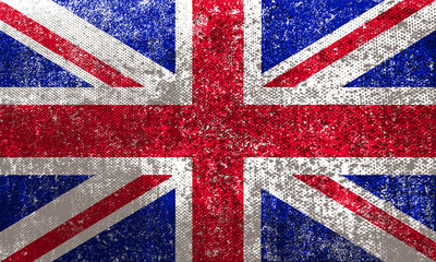 Old vintage United Kingdom flag
