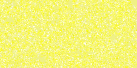 Light yellow vector background with christmas snowflakes.