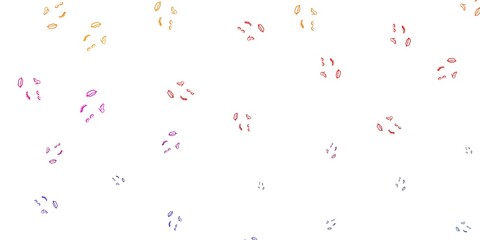 Light Multicolor vector pattern with feminism elements.