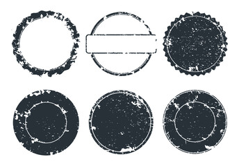 Grunge rubber stamps