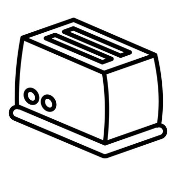 recommend clip art: Toaster icon. Outline toaster vector icon for web design isolated on white background