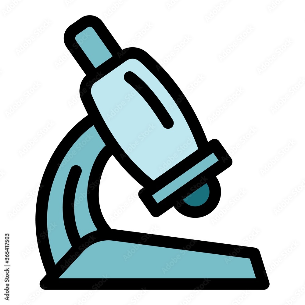 Poster science microscope icon. outline science microscope vector icon for web design isolated on white bac