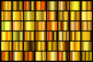 Gold metallic gradients