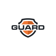 Modern Shield Emblem for Guard Protect Secure Safe logo design