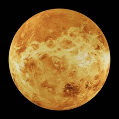Venus planet in space. 3d rendering.	