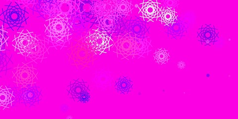 Light Purple, Pink vector background with random forms.