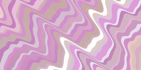 Light Pink, Yellow vector backdrop with circular arc. Illustration in halftone style with gradient curves. Best design for your ad, poster, banner.