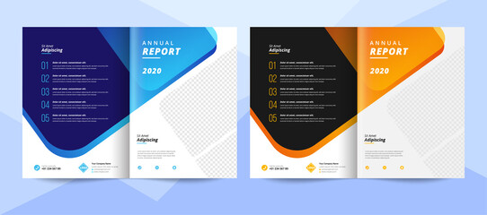 annual report brochure template. business brochure design template