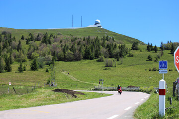 Beliebtes Ausflugsziel für Motorradfahrer: Der Grand Ballon im Elsass, höchster Berg der Vogesen