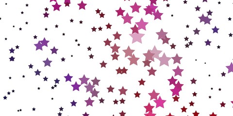 Dark Pink, Blue vector pattern with abstract stars. Decorative illustration with stars on abstract template. Pattern for wrapping gifts.