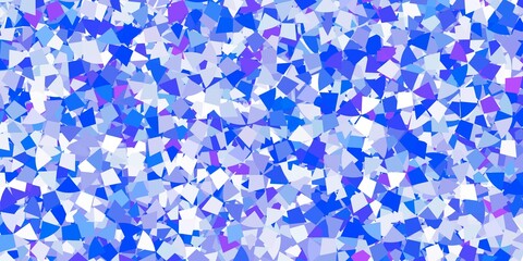 Light blue, green vector template with crystals, triangles.