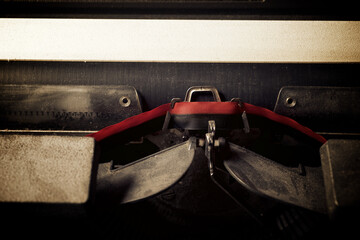 Old typewriter view