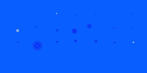 Light Pink, Blue vector texture with memphis shapes.