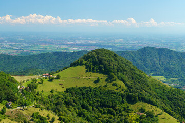 Obraz premium Mountain landscape at Valcava pass, in Lecco province