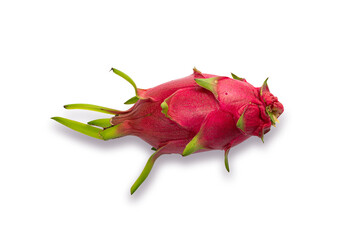 Fototapeta premium Dragon fruit on white background and clipping path
