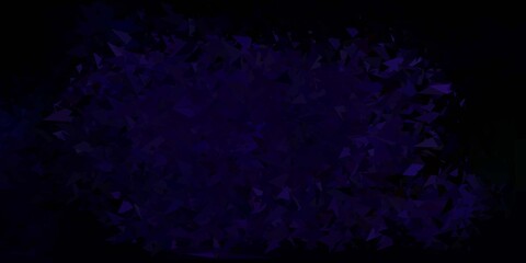 Dark pink, green vector abstract triangle pattern.