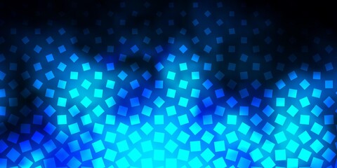 Fototapeta premium Dark BLUE vector backdrop with rectangles. Abstract gradient illustration with colorful rectangles. Pattern for busines booklets, leaflets