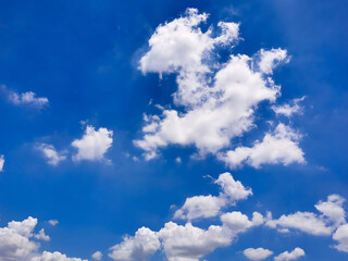 Beautiful abstract cloud and clear blue sky landscape nature, blue background