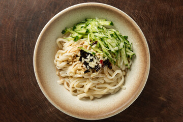 A bowl of delicious mahjong cold noodles, Beijing snacks