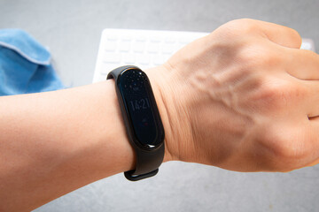 Fototapeta premium A sports bracelet on the arm