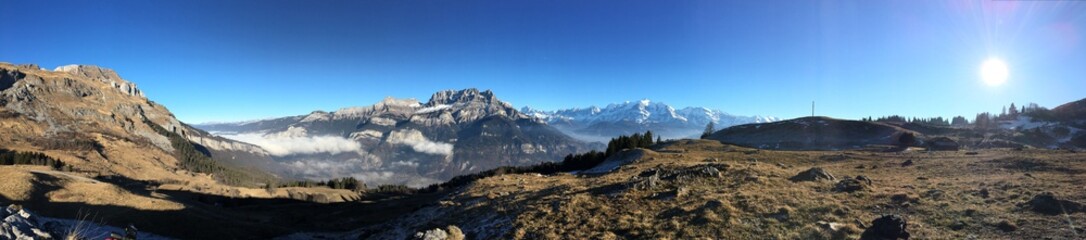 Obraz premium Panorama Montagne