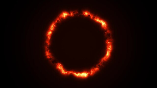 Abstract Energy Circle Scifi Fx Background Loop/ 4k animation of an abstract background with power laser energy circle shining and seamless looping