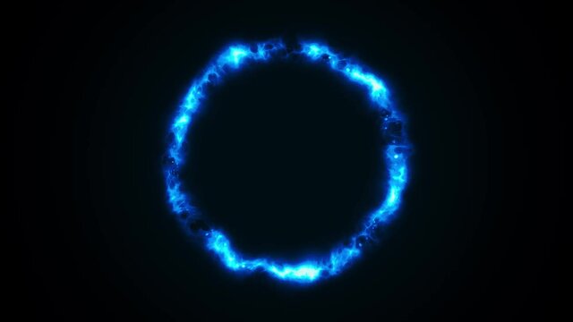 Abstract Energy Circle Scifi Fx Background Loop/ 4k animation of an abstract background with power laser energy circle shining and seamless looping