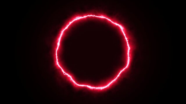 Abstract Energy Circle Scifi Fx Background Loop/ 4k animation of an abstract background with power laser energy circle shining and seamless looping