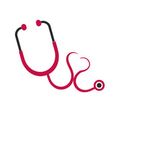 Stethoscope doctor illustration vector design for medical and company.