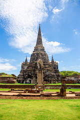 Fototapeta premium Wat Phra Si Sanphetch at Phra Nakhon Si Ayutthaya in Thailand