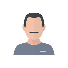 Man with mustache avatar icon