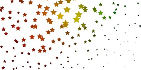 Obraz premium Dark Green, Yellow vector pattern with abstract stars. Decorative illustration with stars on abstract template. Pattern for websites, landing pages.