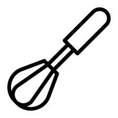 Eggbeater. icon with outline style and perfect pixels. Suitable for website design, logos, applications and UI.
