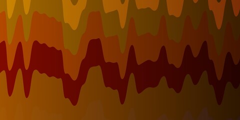 Dark Multicolor vector backdrop with bent lines. Colorful geometric sample with gradient curves.  Pattern for websites, landing pages.