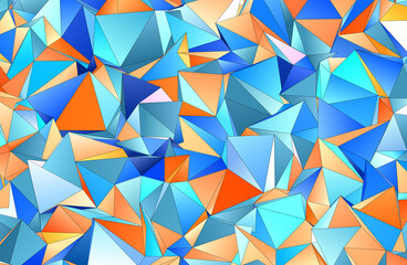 Abstract Low-Poly background. triangulated texture. Design 3d. Polygonal geometrical pattern. Triangular modern style