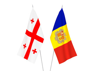 Georgia and Andorra flags