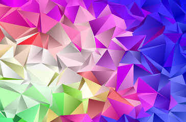 Obraz premium Abstract Low-Poly background. triangulated texture. Design 3d. Polygonal geometrical pattern. Triangular modern style