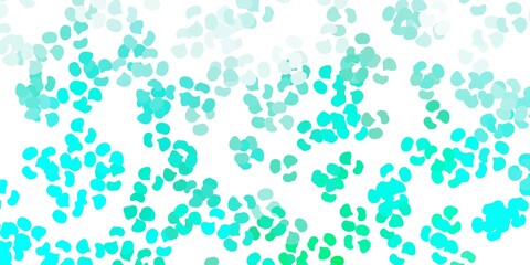 Light green vector pattern with abstract shapes.