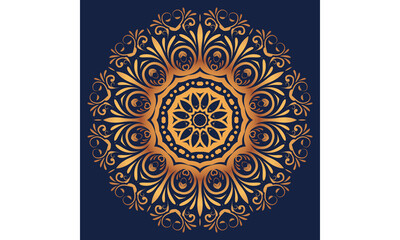 Wallpaper with luxury mandala theme. Luxury mandala background. Luxury mandala background with golden arabesque pattern arabic islamic east style.decorative mandala for print, poster, cover,flyer. 
