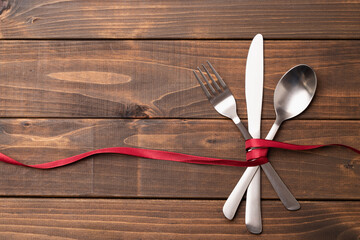 カトラリーとリボン