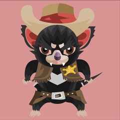 tasmanian devil cowboy