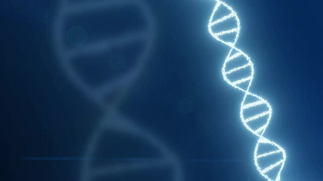 DNA Looped animated background Digital medical motion graphics background 