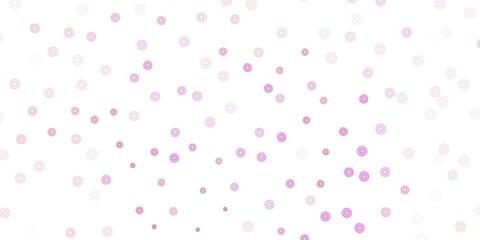 Light pink vector natural layout with flowers.