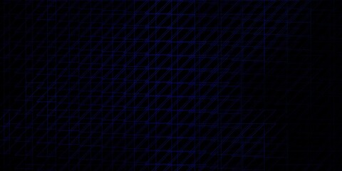Dark BLUE vector template with lines. Gradient abstract design in simple style with sharp lines. Pattern for ads, commercials.