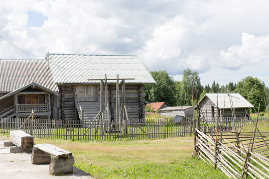 Kinerma, Russia - July 13, 2020: Kinerma Is A Rural Locality In Pryazhinsky District Of The Republic Of Karelia, Russia.